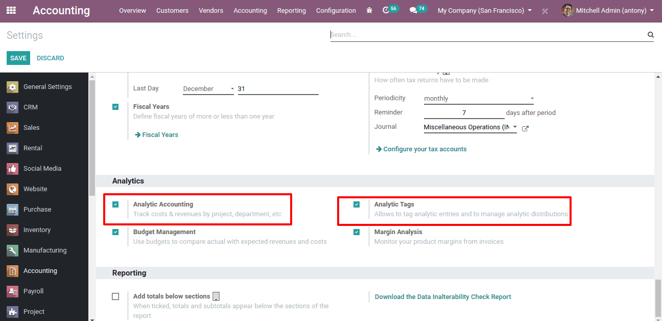 odoo accounting