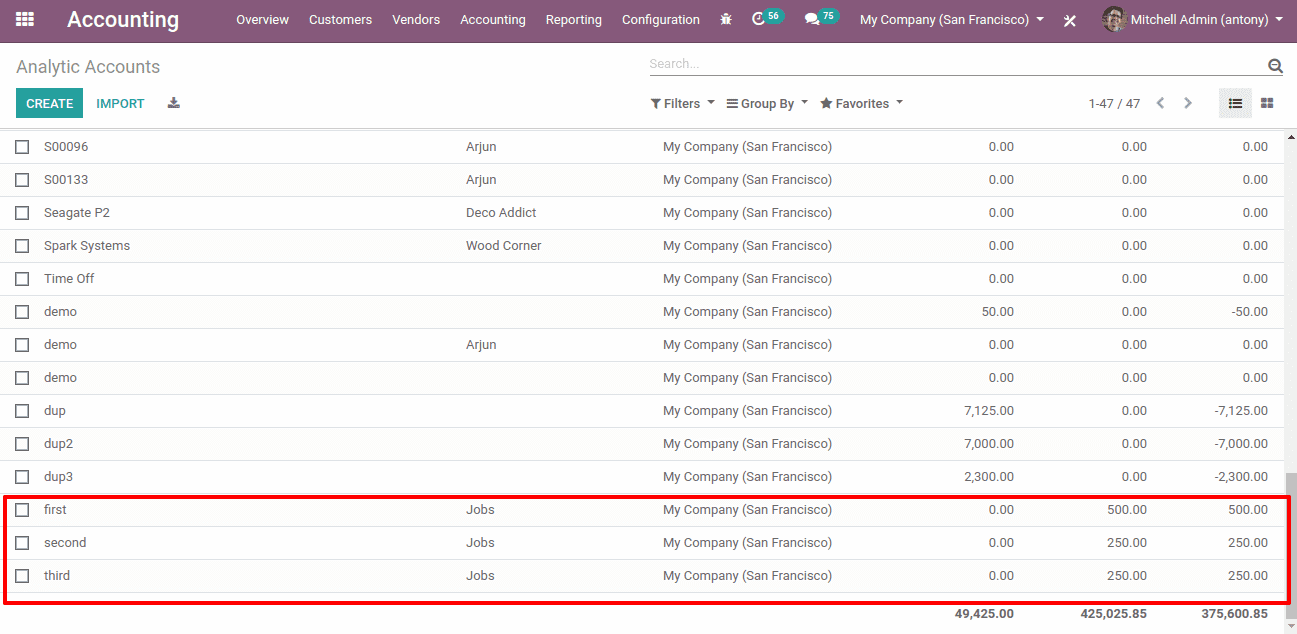 odoo accounting