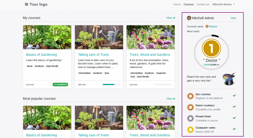 e-learning odoo 13 e-learning-odoo-13