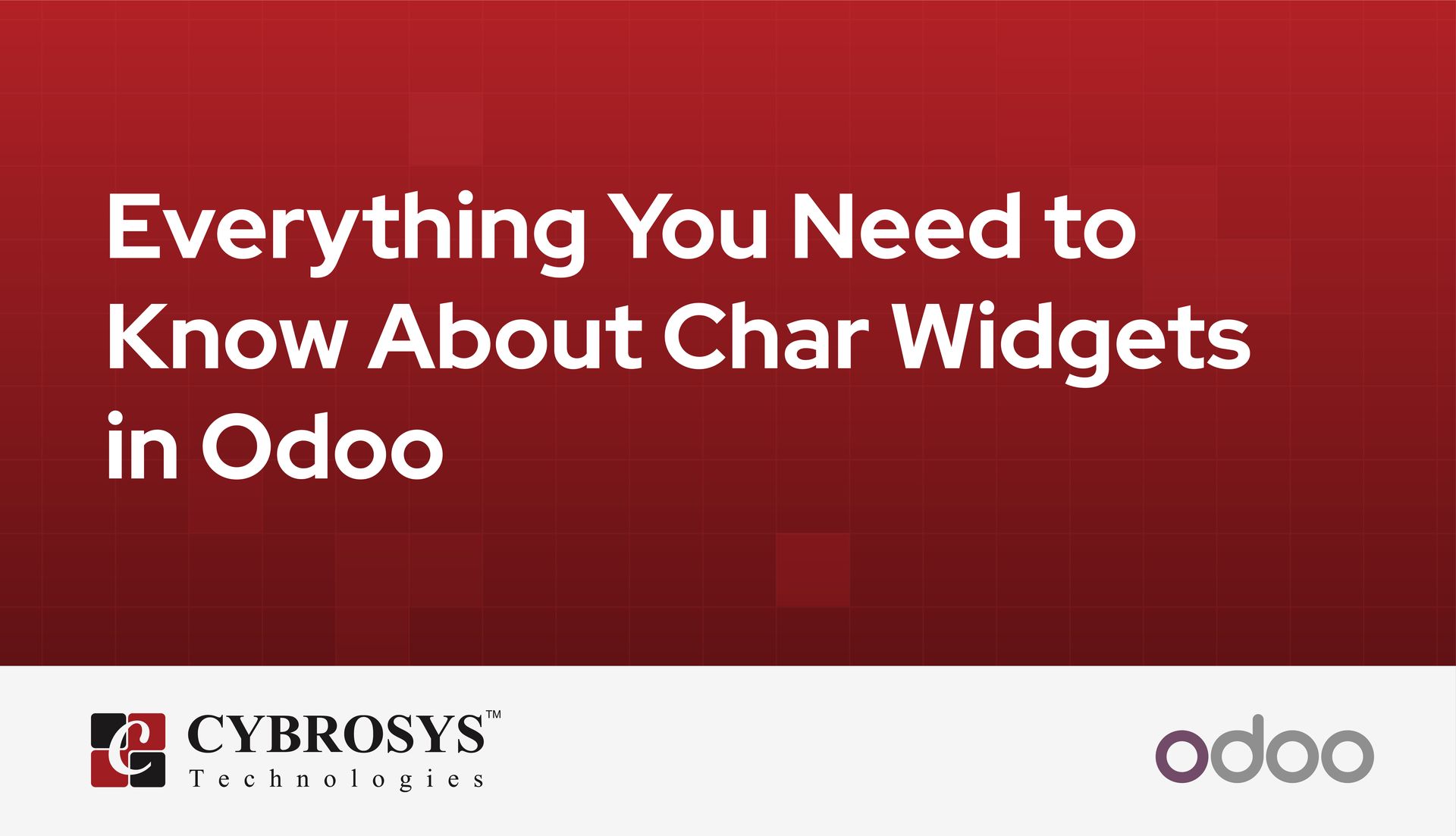 Everything You Need to Know About Char Widgets in Odoo