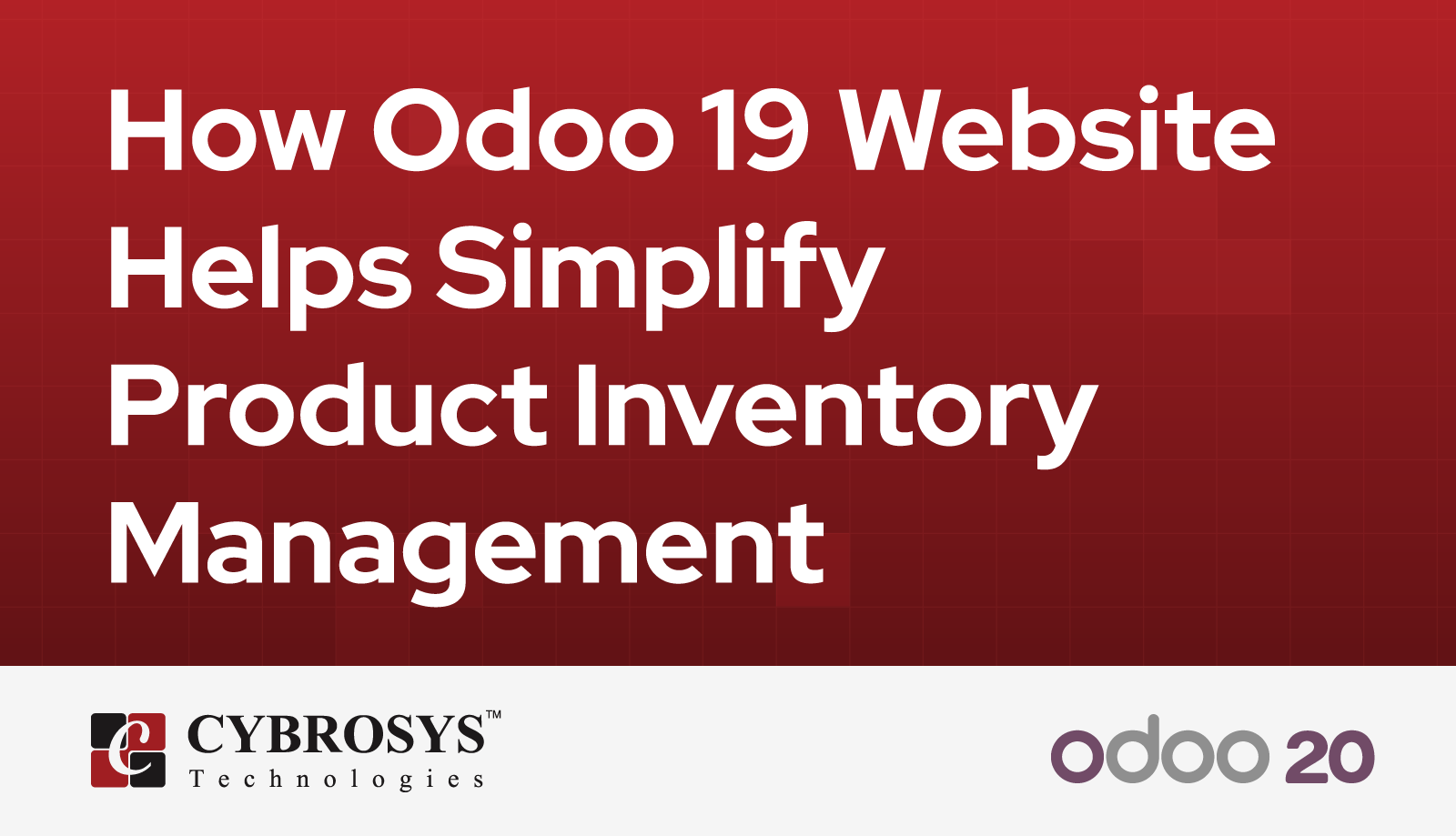 How Odoo 19 Website Helps Simplify Product Inventory Management