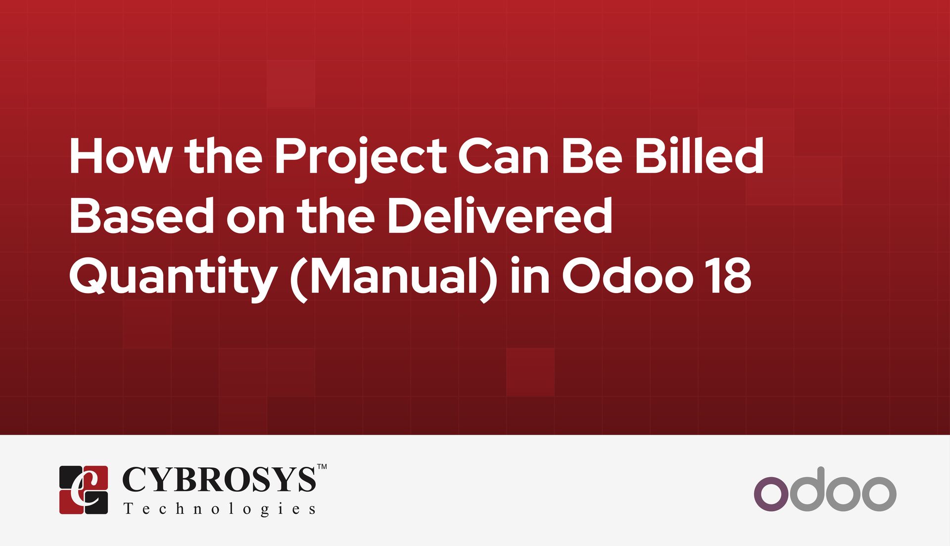How the Project Can Be Billed Based on the Delivered Quantity (Manual ...