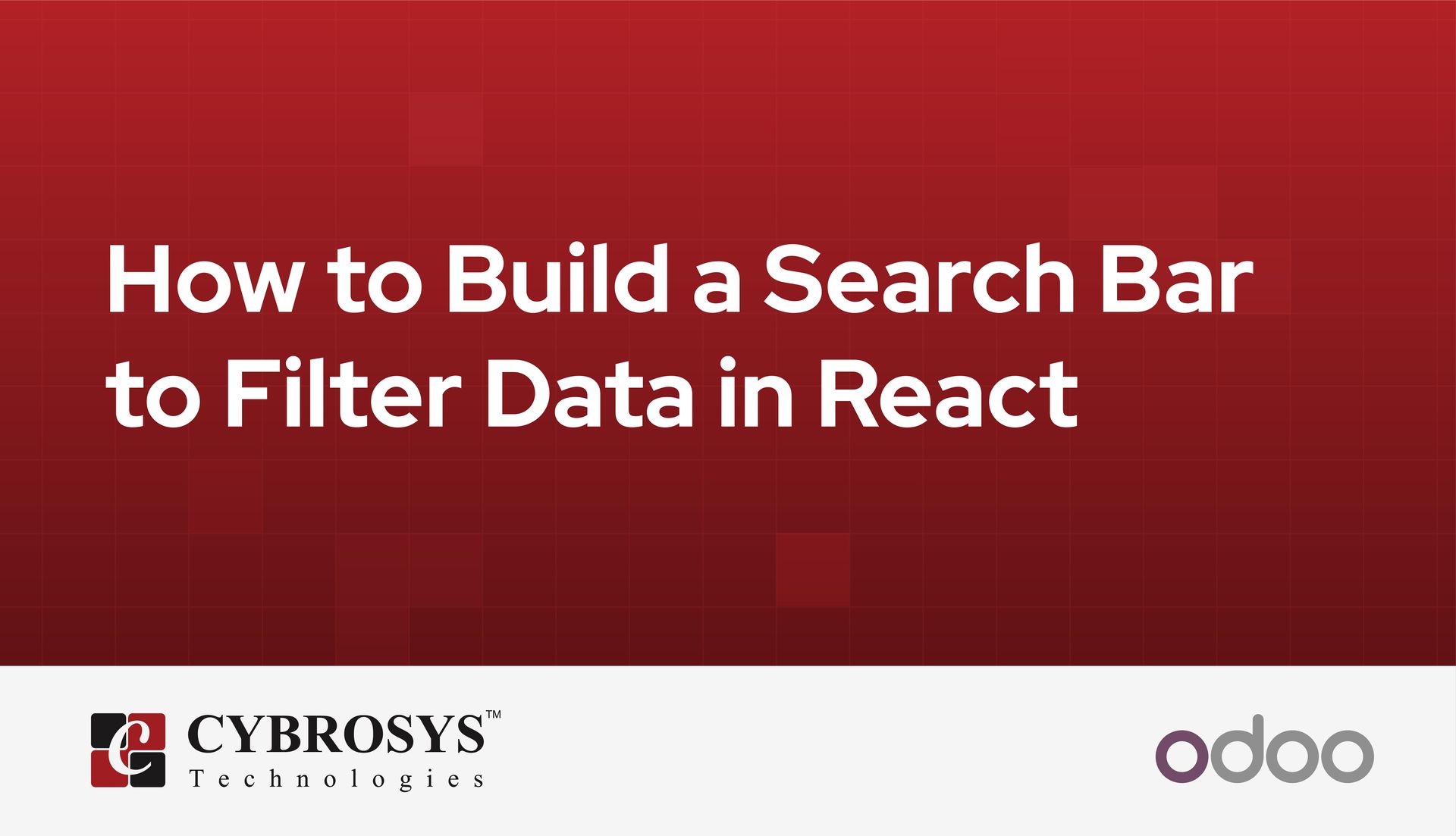 How to Build a Search Bar to Filter Data in React