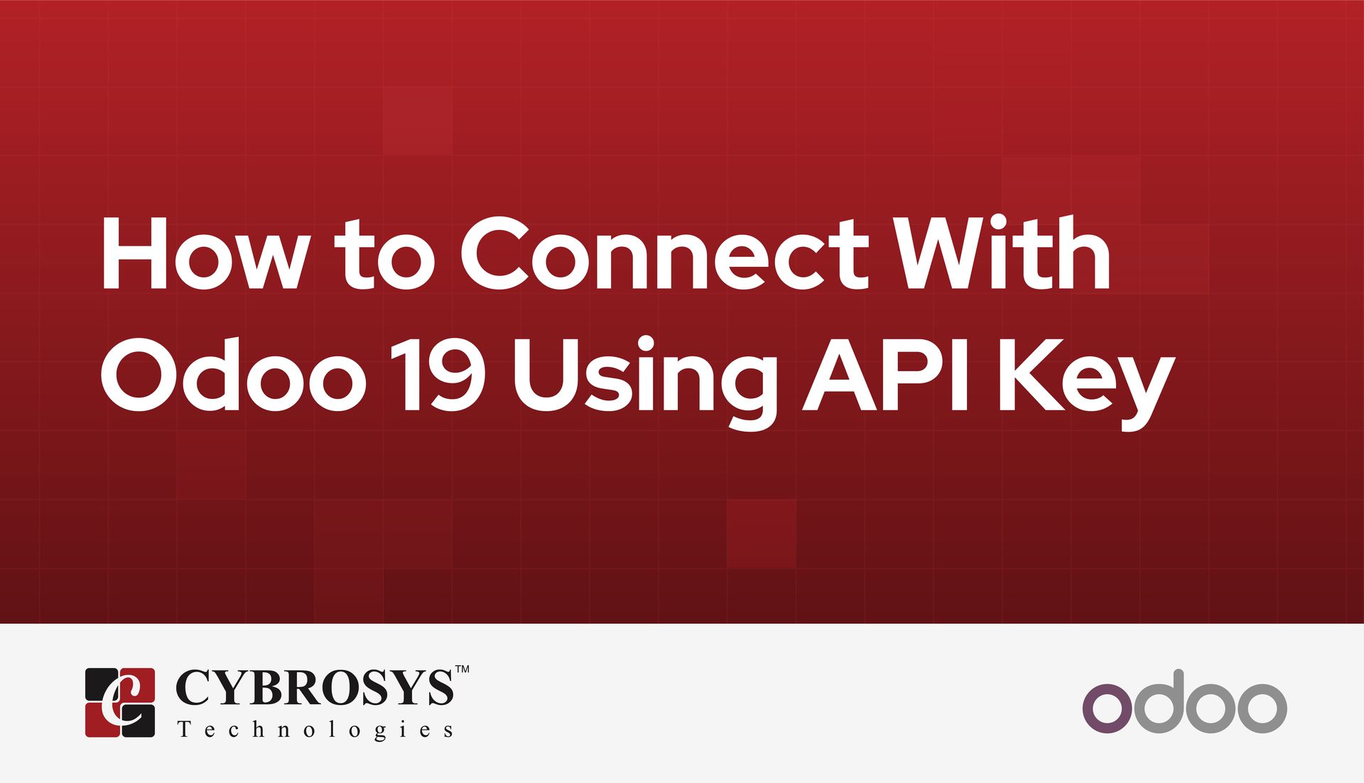 How to Connect With Odoo 19 Using API Key