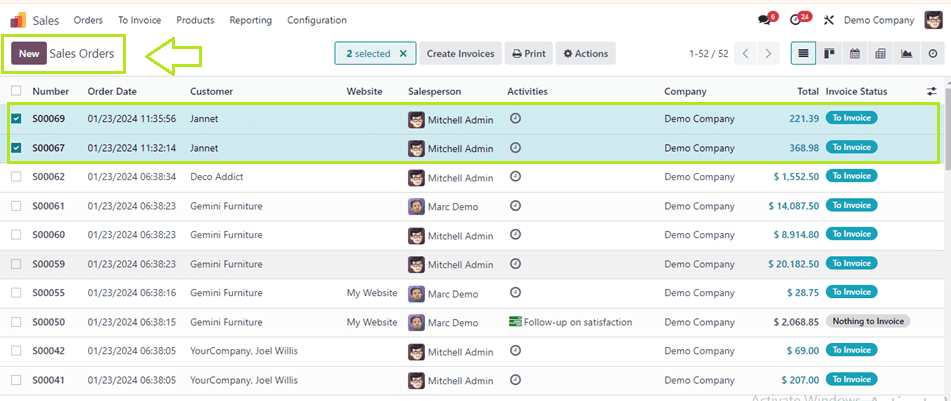 How to Consolidate the Subscription Billing in Odoo 17-cybrosys