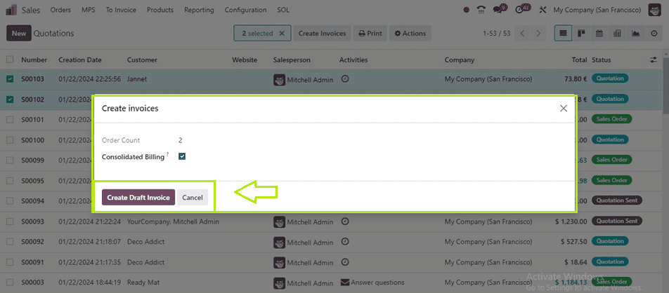 How to Consolidate the Subscription Billing in Odoo 17-cybrosys