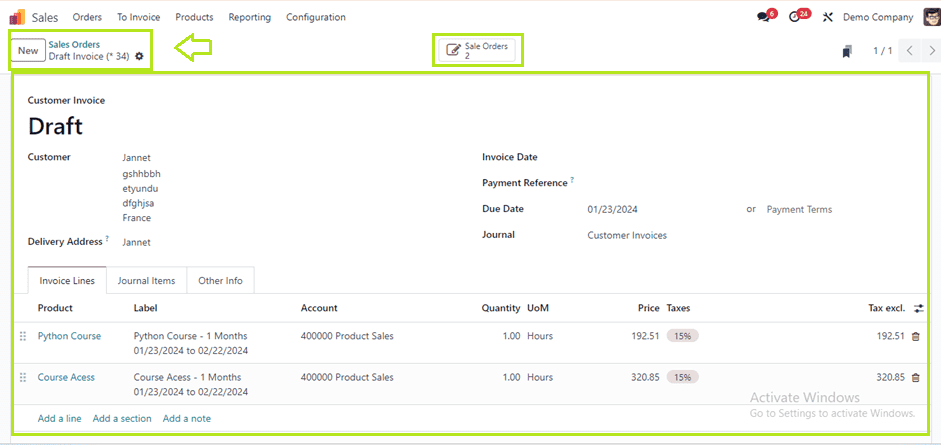 How to Consolidate the Subscription Billing in Odoo 17-cybrosys