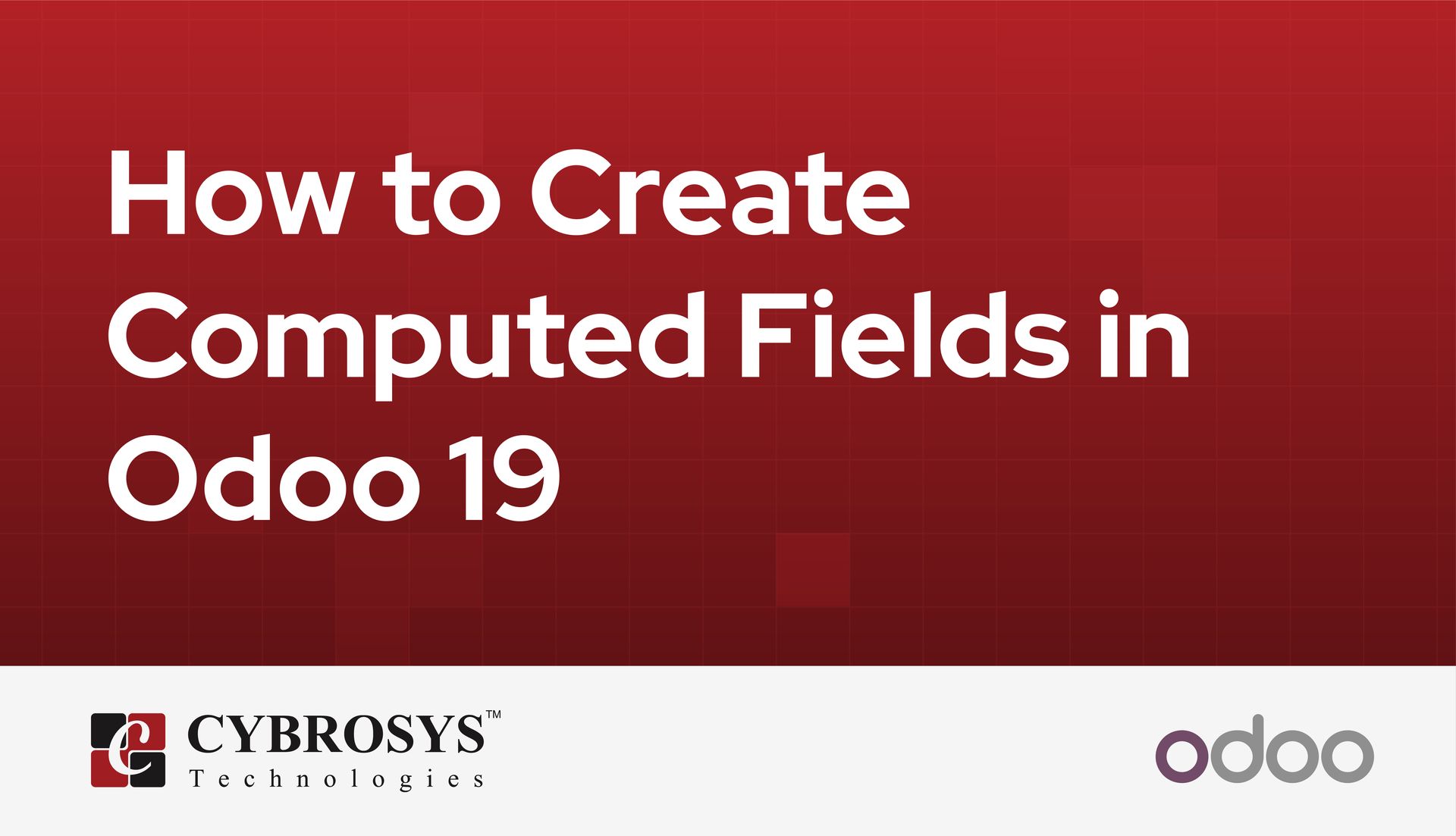 How to Create Computed Fields in Odoo 19