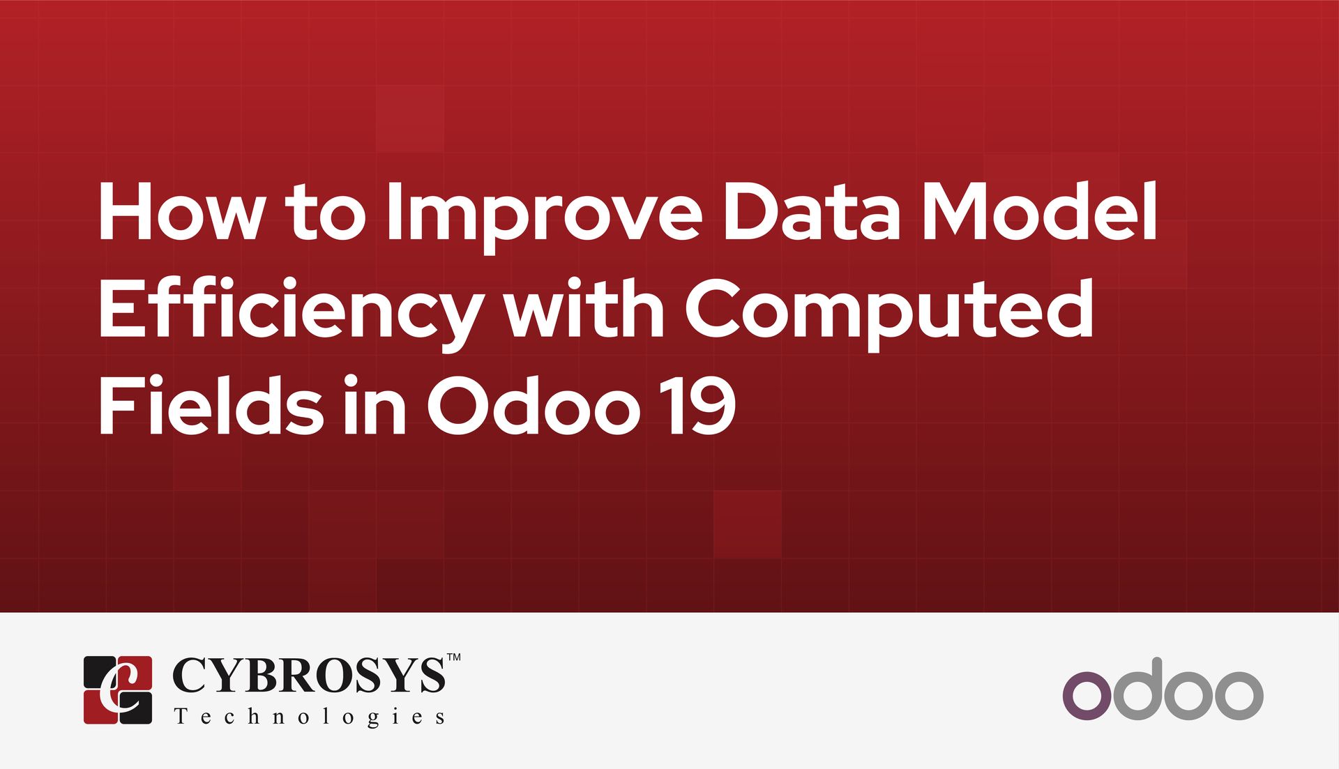 How to Improve Data Model Efficiency with Computed Fields in Odoo 19
