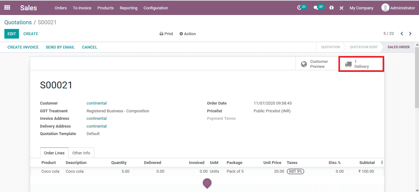 How to Manage Delivery Orders in Odoo 14