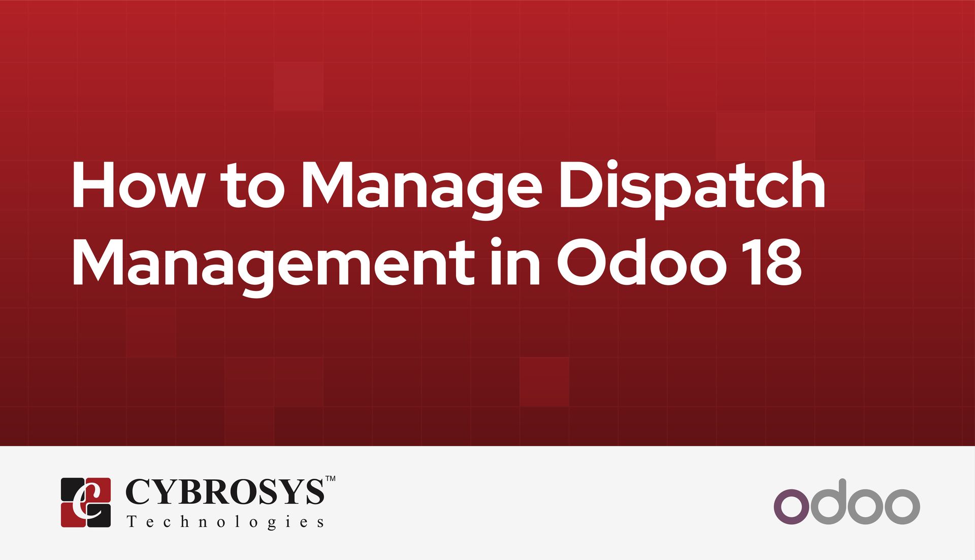 How to Manage Dispatch Management in Odoo 18
