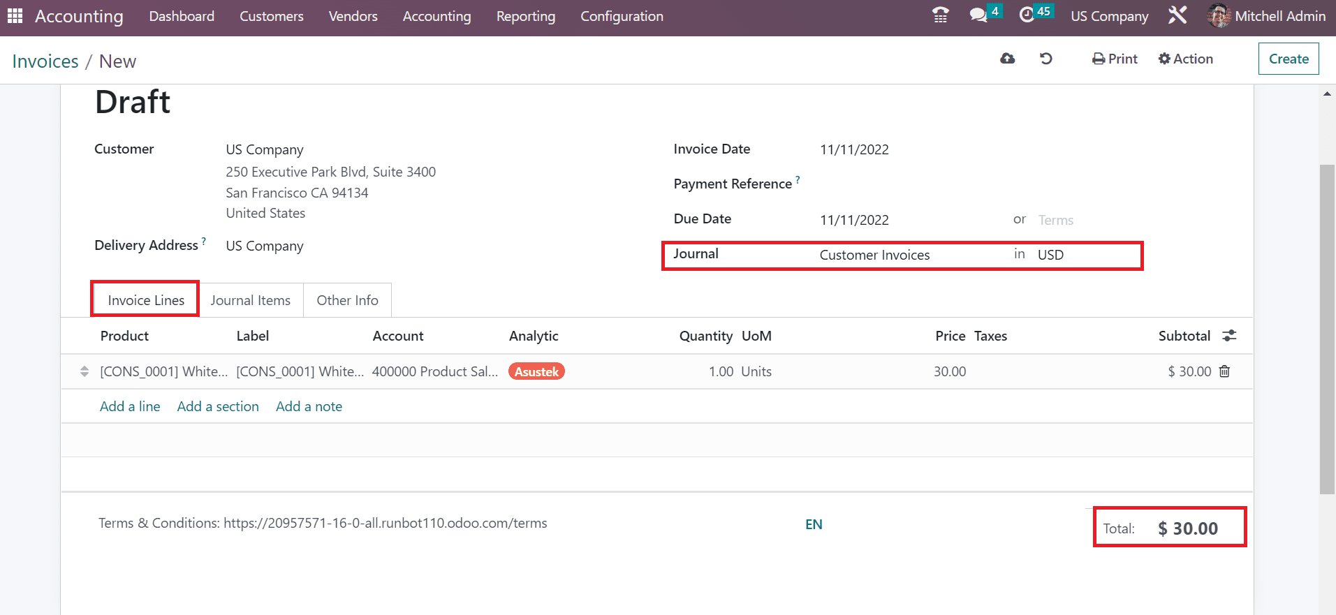 How to Set USD Currency within Odoo 16 Accounting Module?-cybrosys