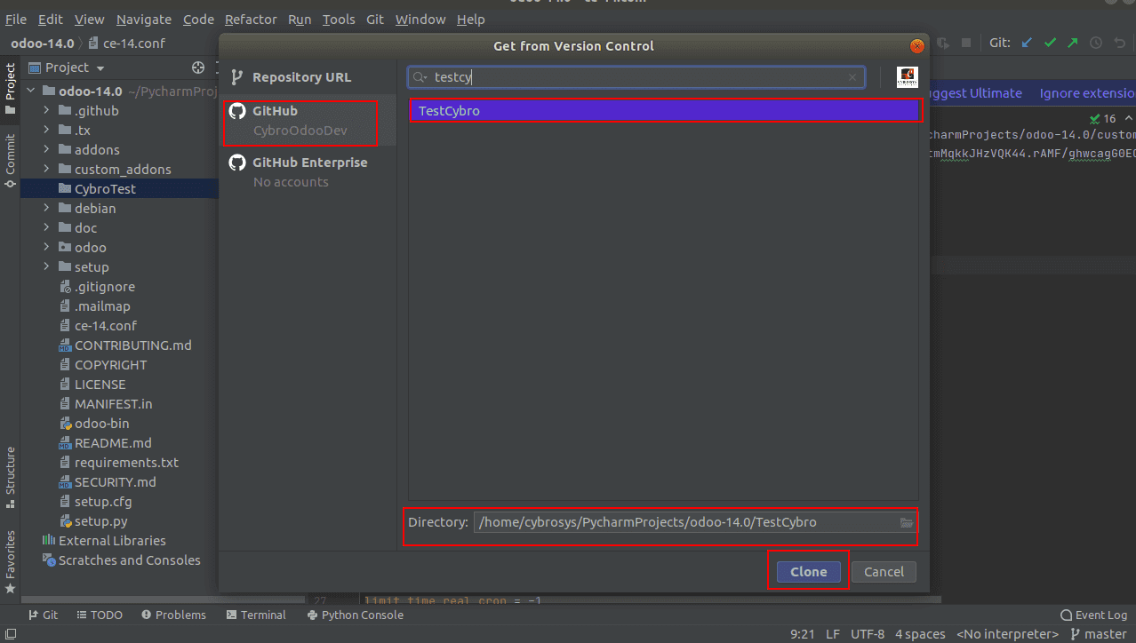 git credentials pycharm windows