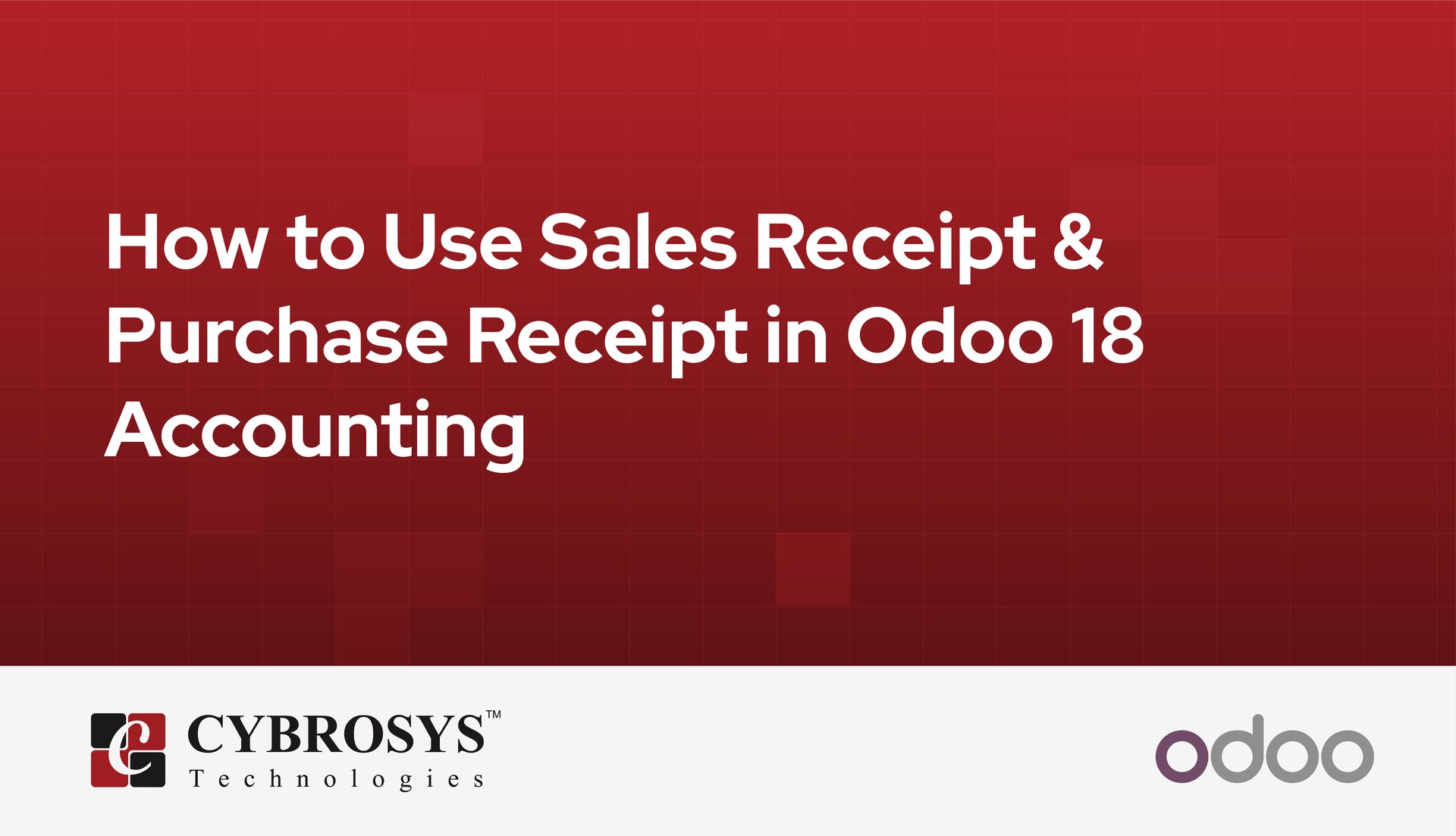 How to Use Sales Receipts & Purchase Receipts in Odoo 18 Accounting
