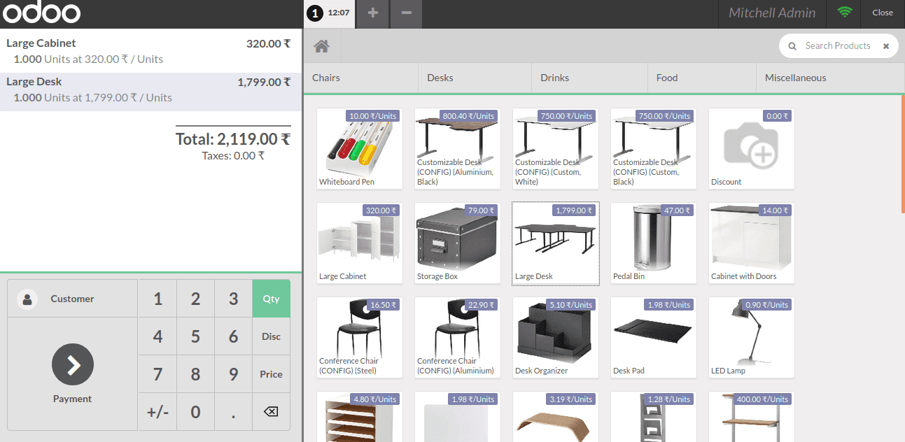 odoo POS by apagen