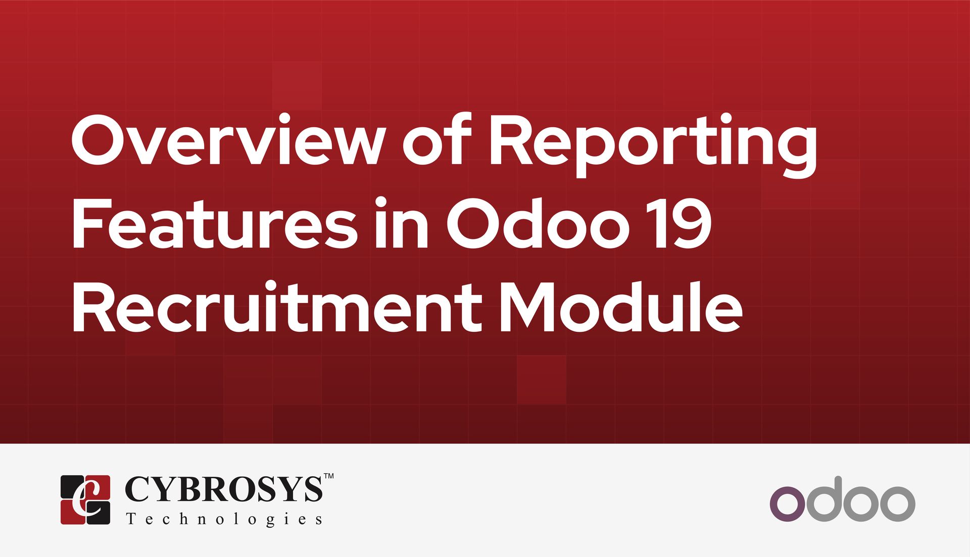 Overview of Reporting Features in Odoo 19 Recruitment Module