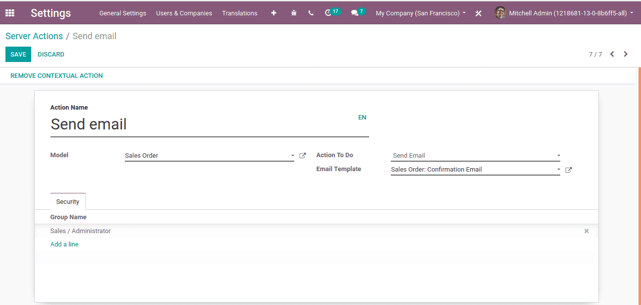 How Create Server Actions in Odoo