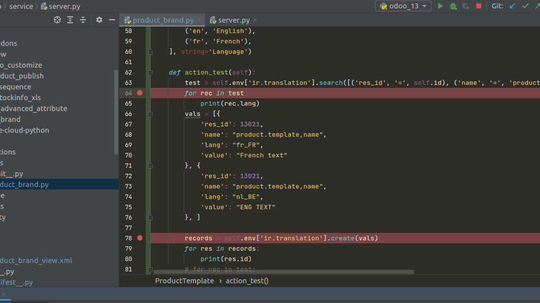 Pycharm shortcuts bopqescene