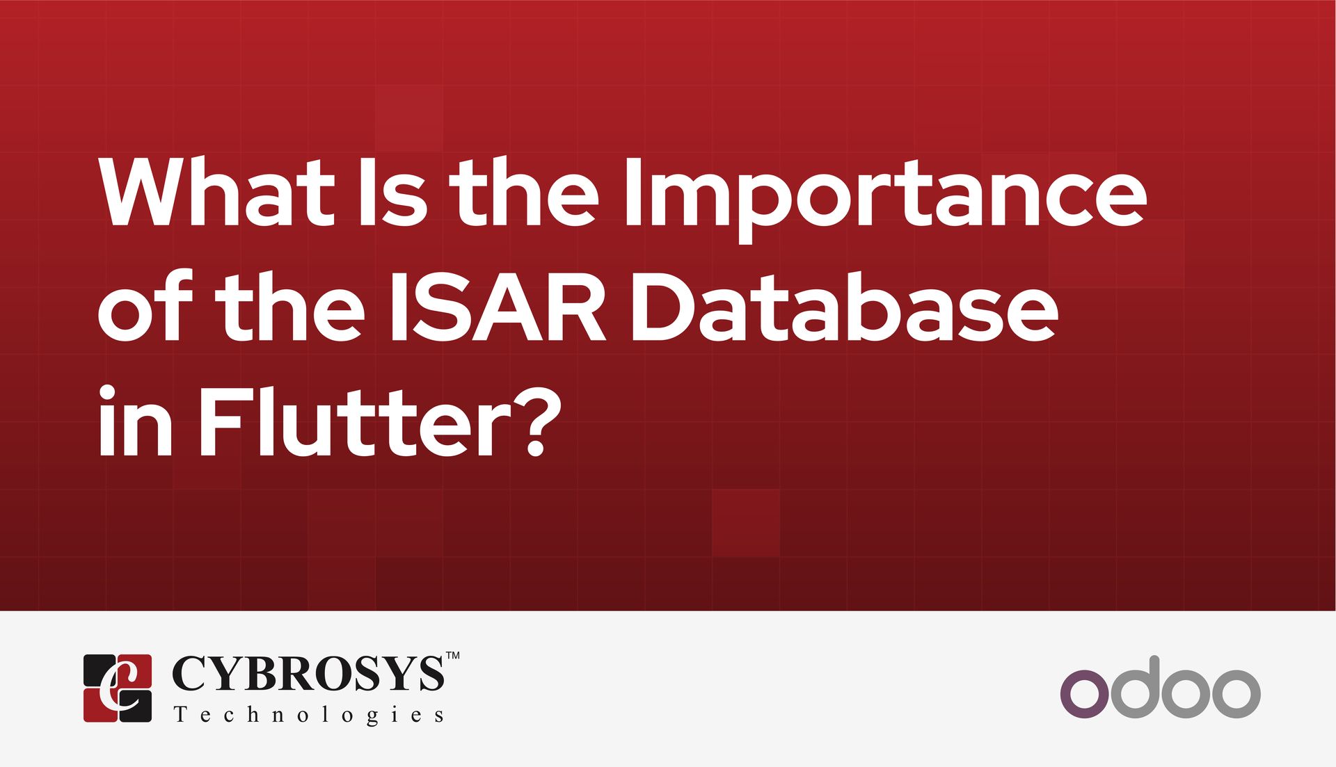 What Is the Importance of the ISAR Database in Flutter?