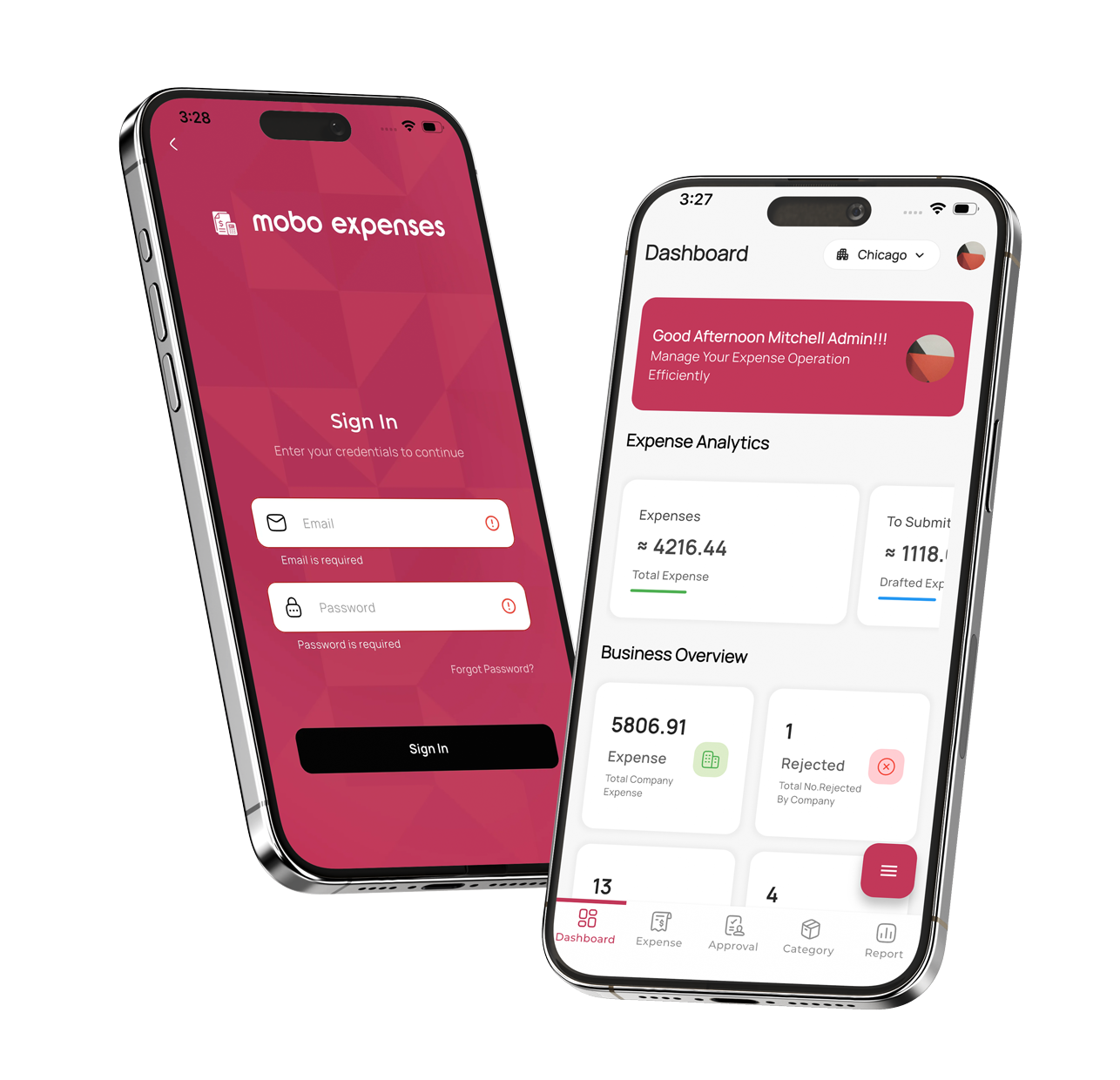 Mobo Expense dashboard