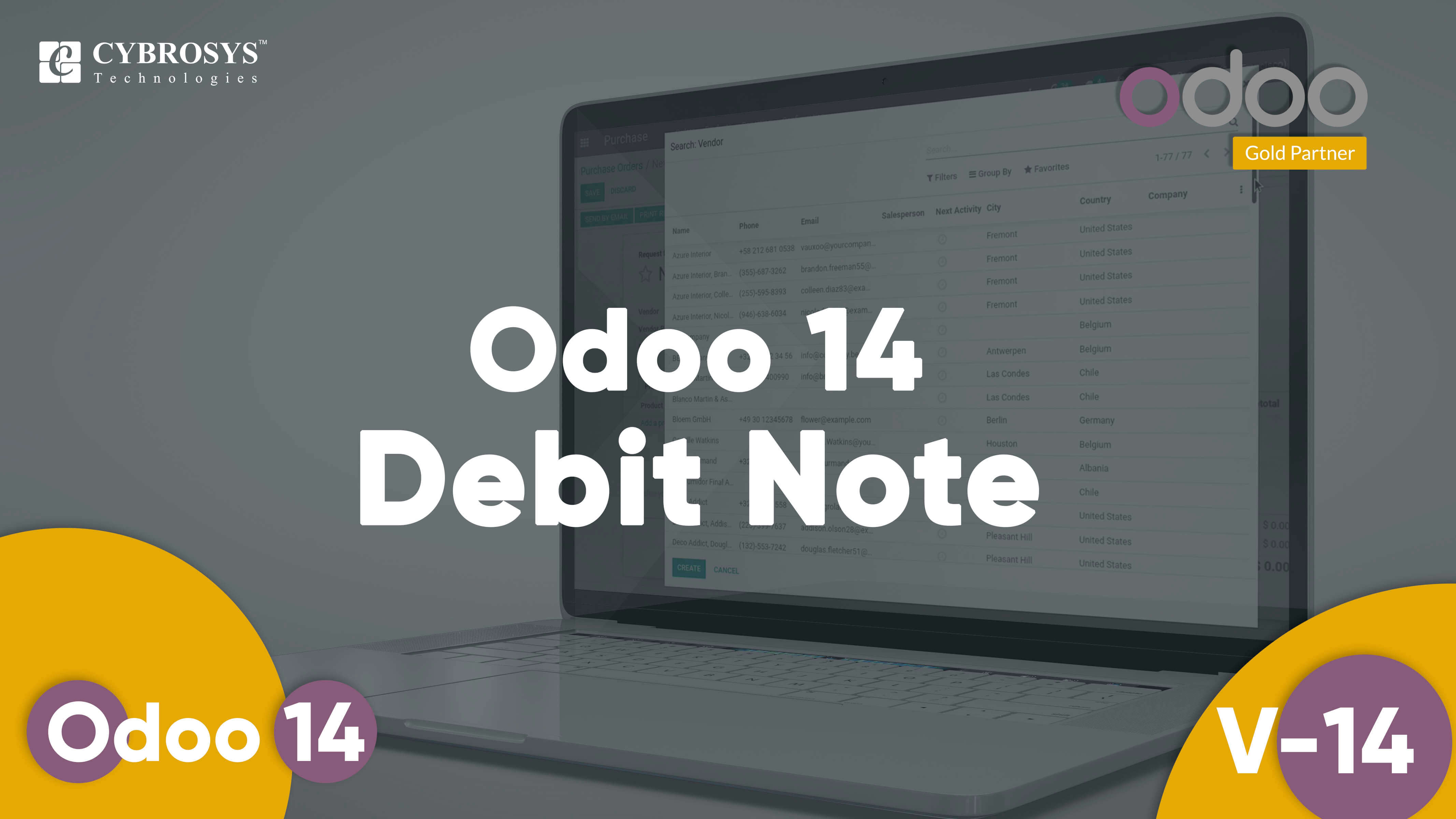 Odoo 14 Debit Note