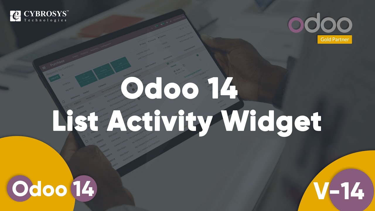 Odoo 14 List Activity Widget