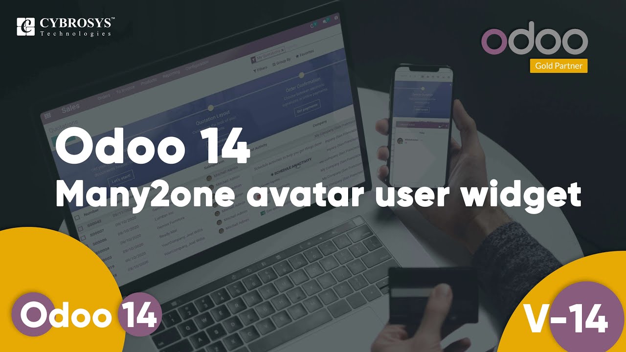 Odoo 14 Many2one Avatar User Widget