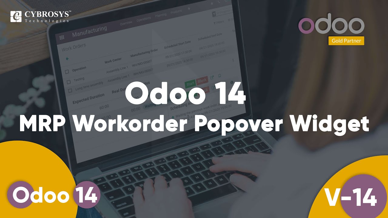 Odoo 14 MRP Work Order Pop Over Widget