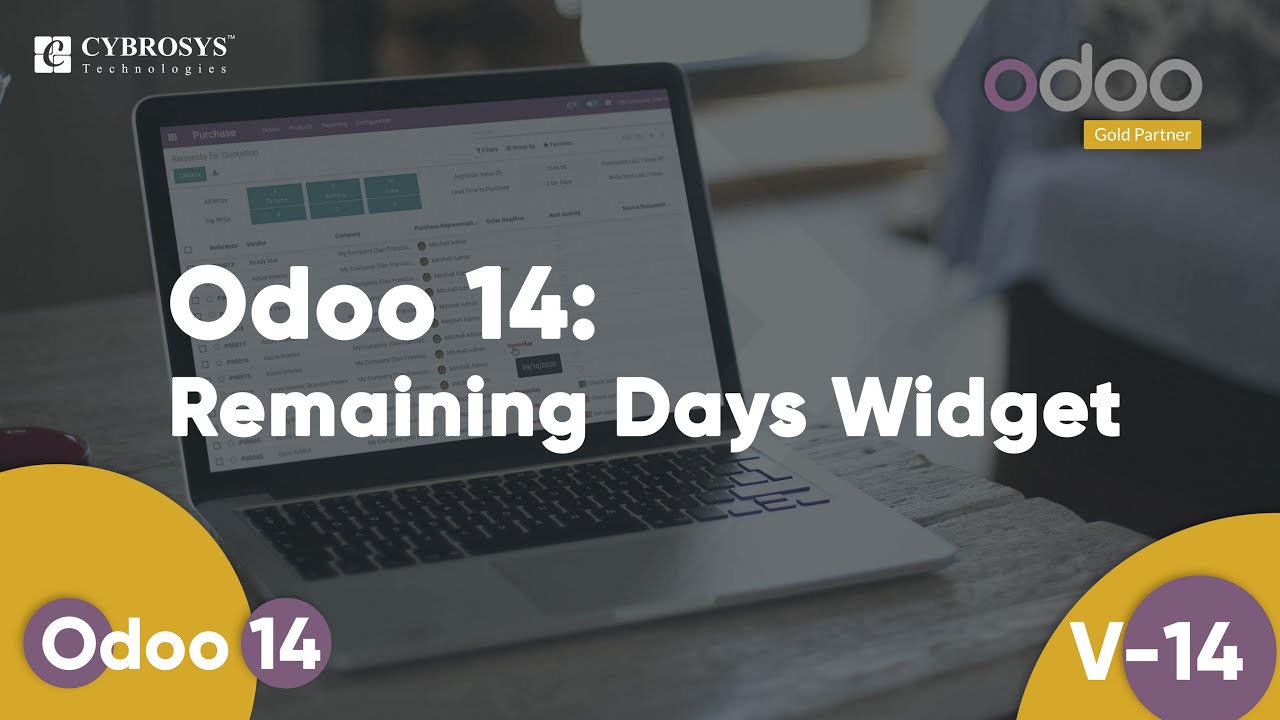 Odoo 14 Remaining Days Widget