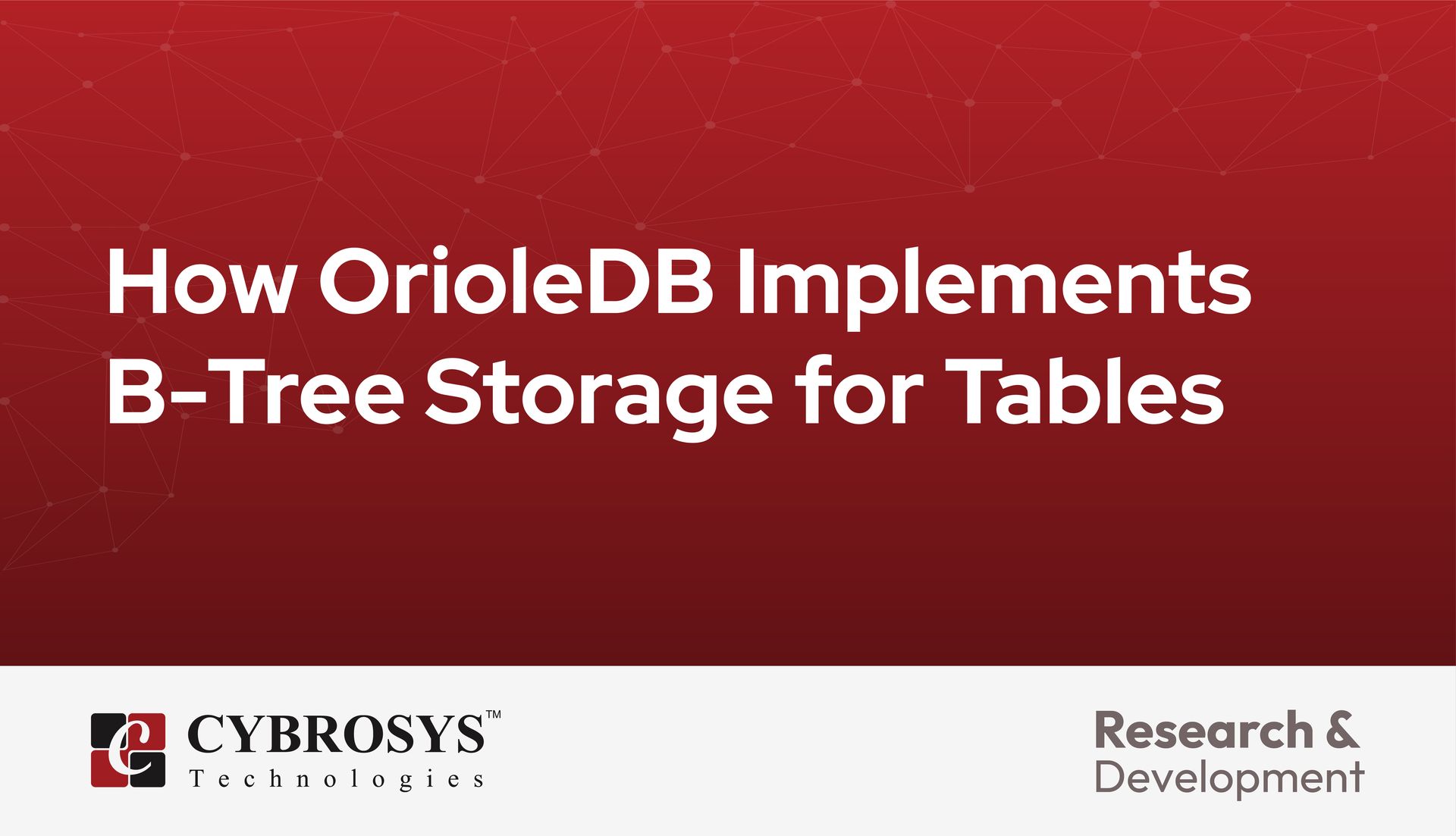 How OrioleDB Implements B-Tree Storage for Tables