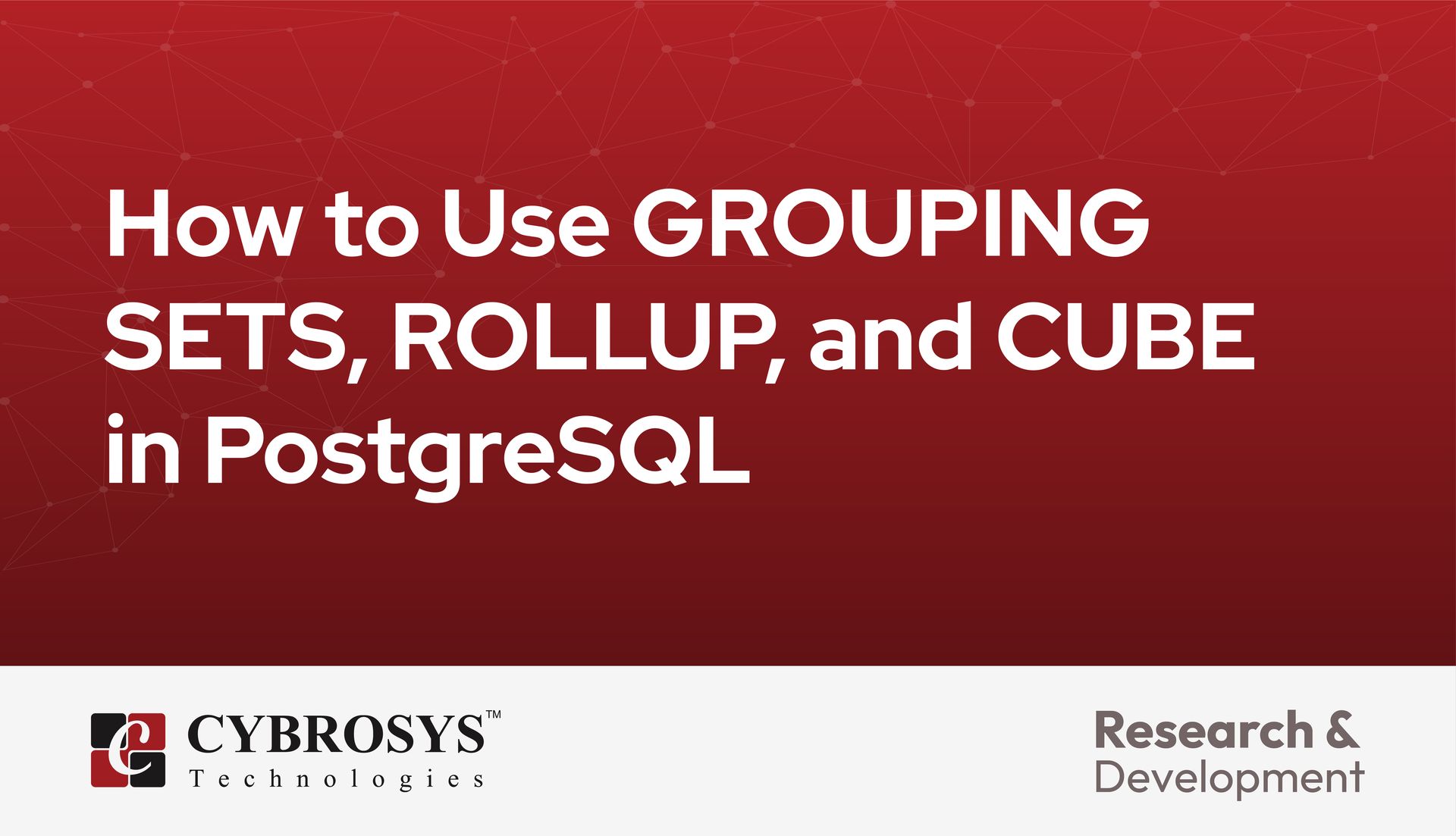 Cube Postgresql Example How to Use GROUPING SETS, ROLLUP, and CUBE in PostgreSQL